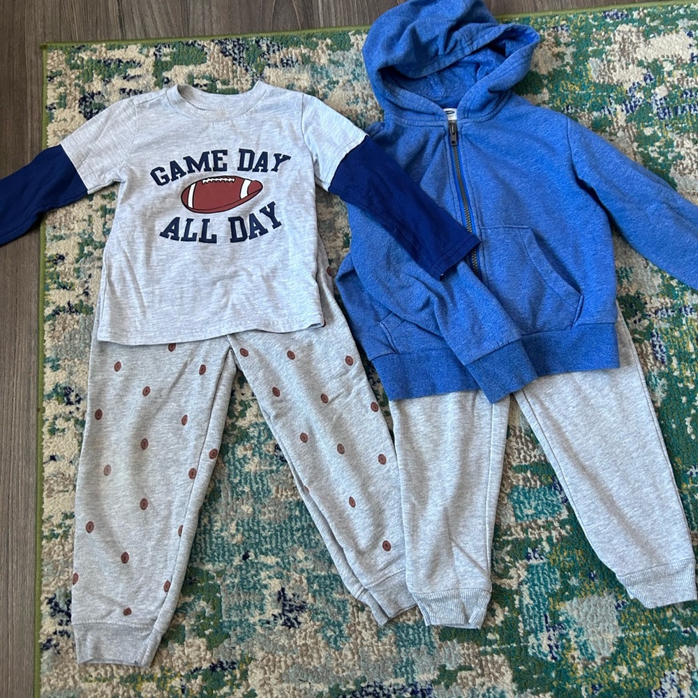4T bundle- game day and hoodie